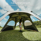 Naturehike Boundar Quick Opening Canopy Aluminium Pole Style - Quicksand Gold