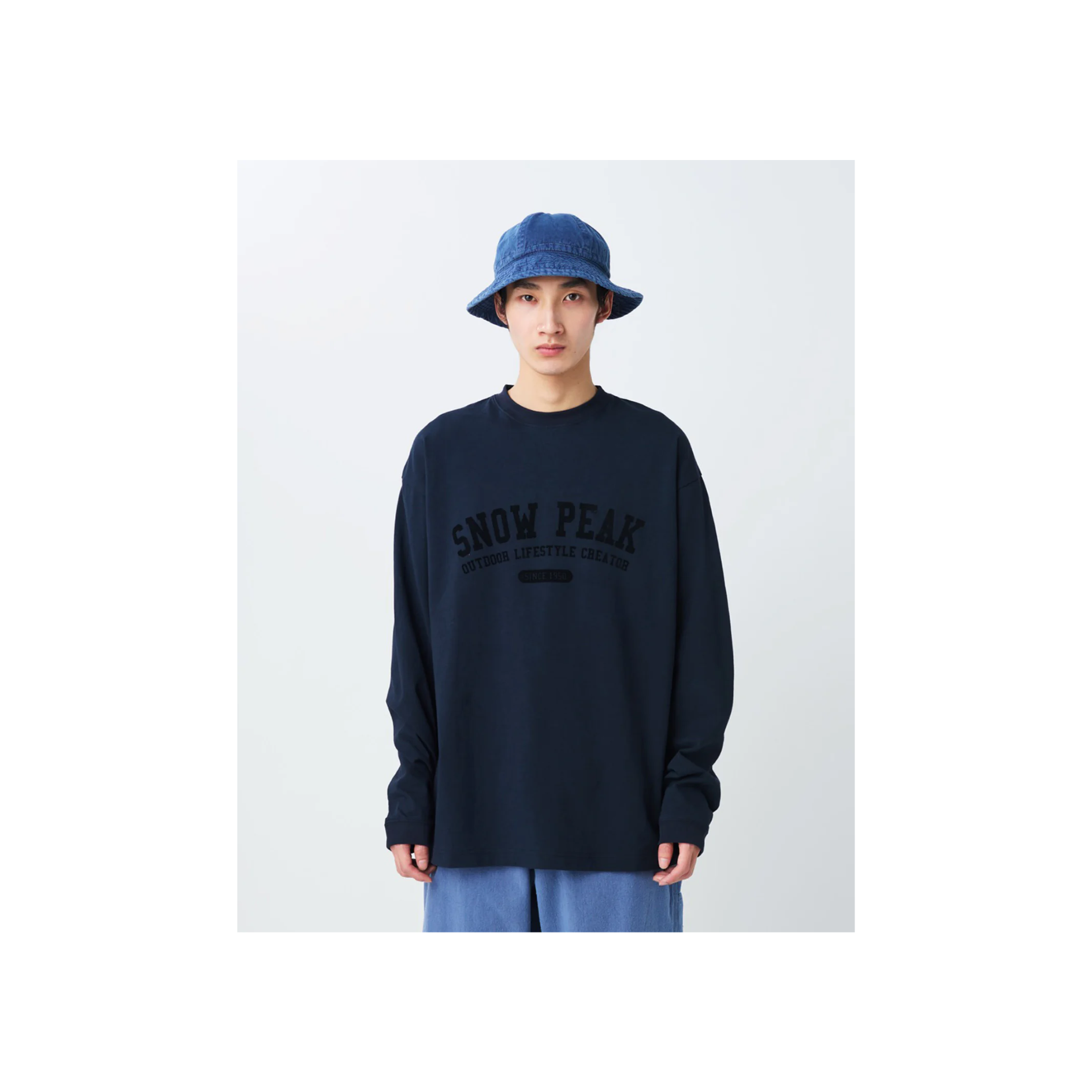 Snow Peak Varsity Logo Long Sleeve T-Shirt