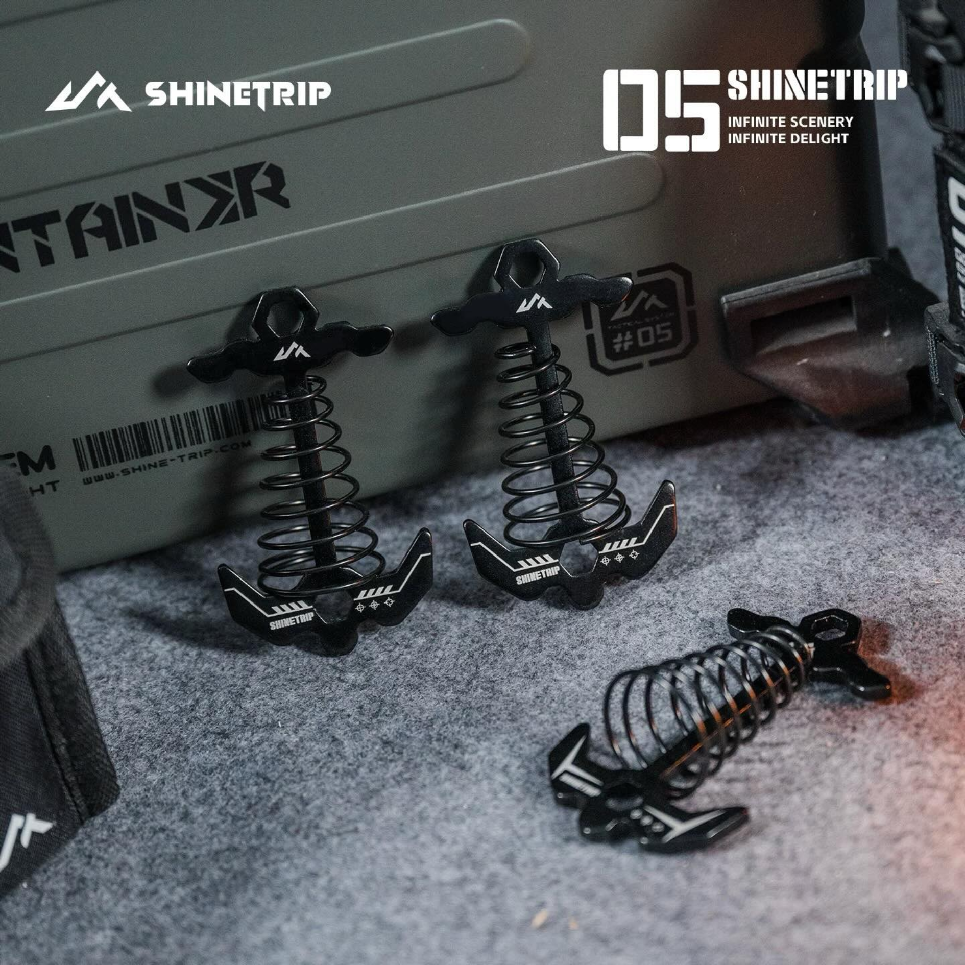 ShineTrip ST-05 Series Tactical Fishbone Spike - Dark Anchor