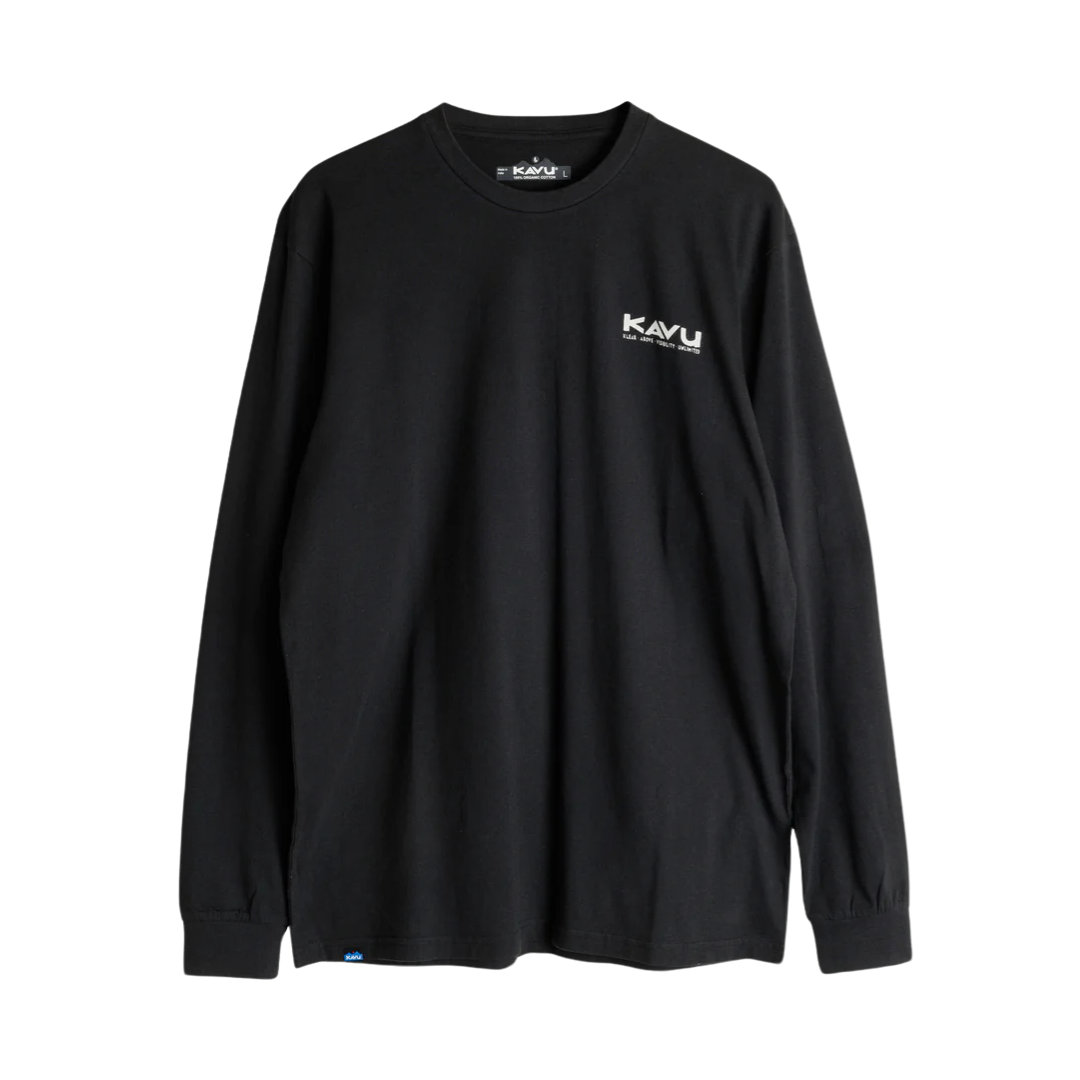 Kavu LS Etch Art Long Sleeve Tshirt - Black