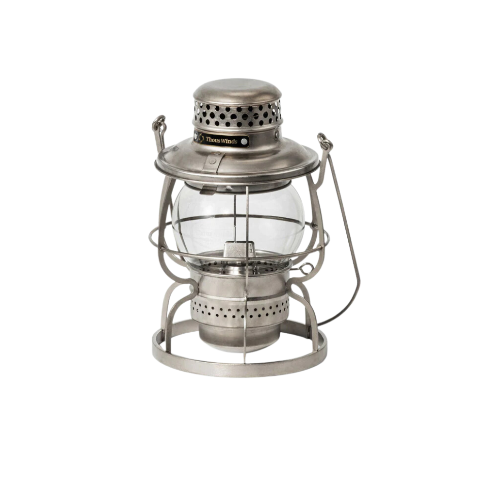 Thous Winds Railroad Kerosene Lamp Vintage Silver