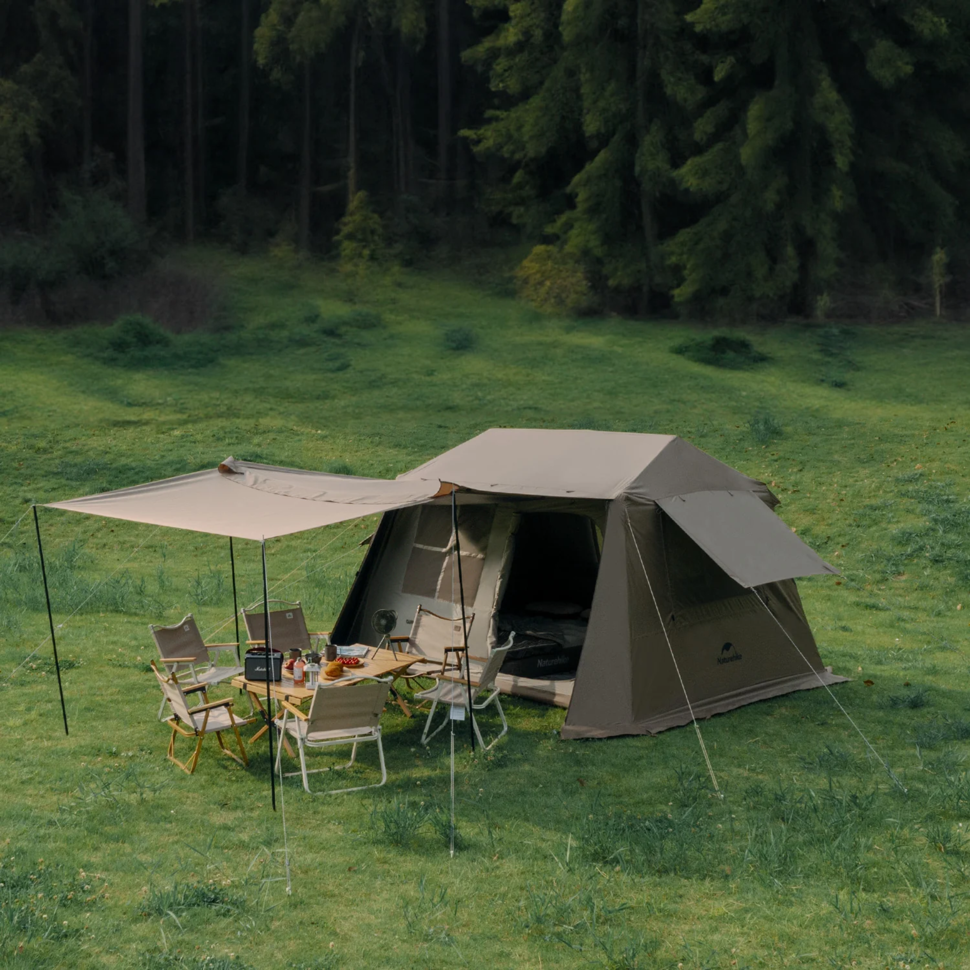 Naturehike Village 6.0 II Automatic Tent - Brown