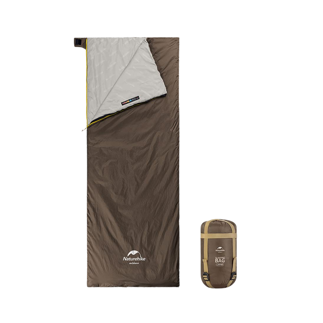 Naturehike 2021 New LW180 Mini Sleeping Bag - Grayish Brown
