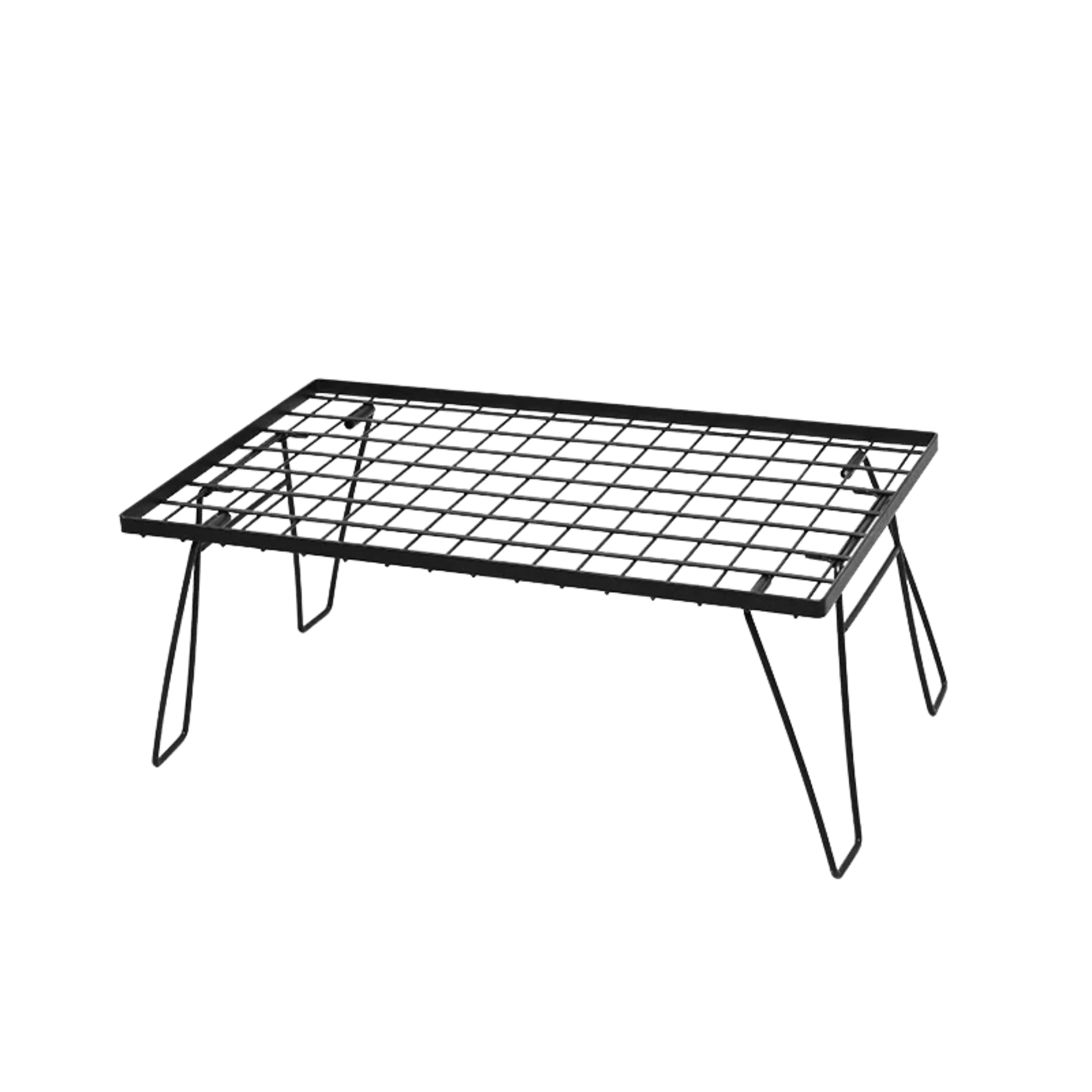 ShineTrip ST-Checkered Iron Mesh Table - Black