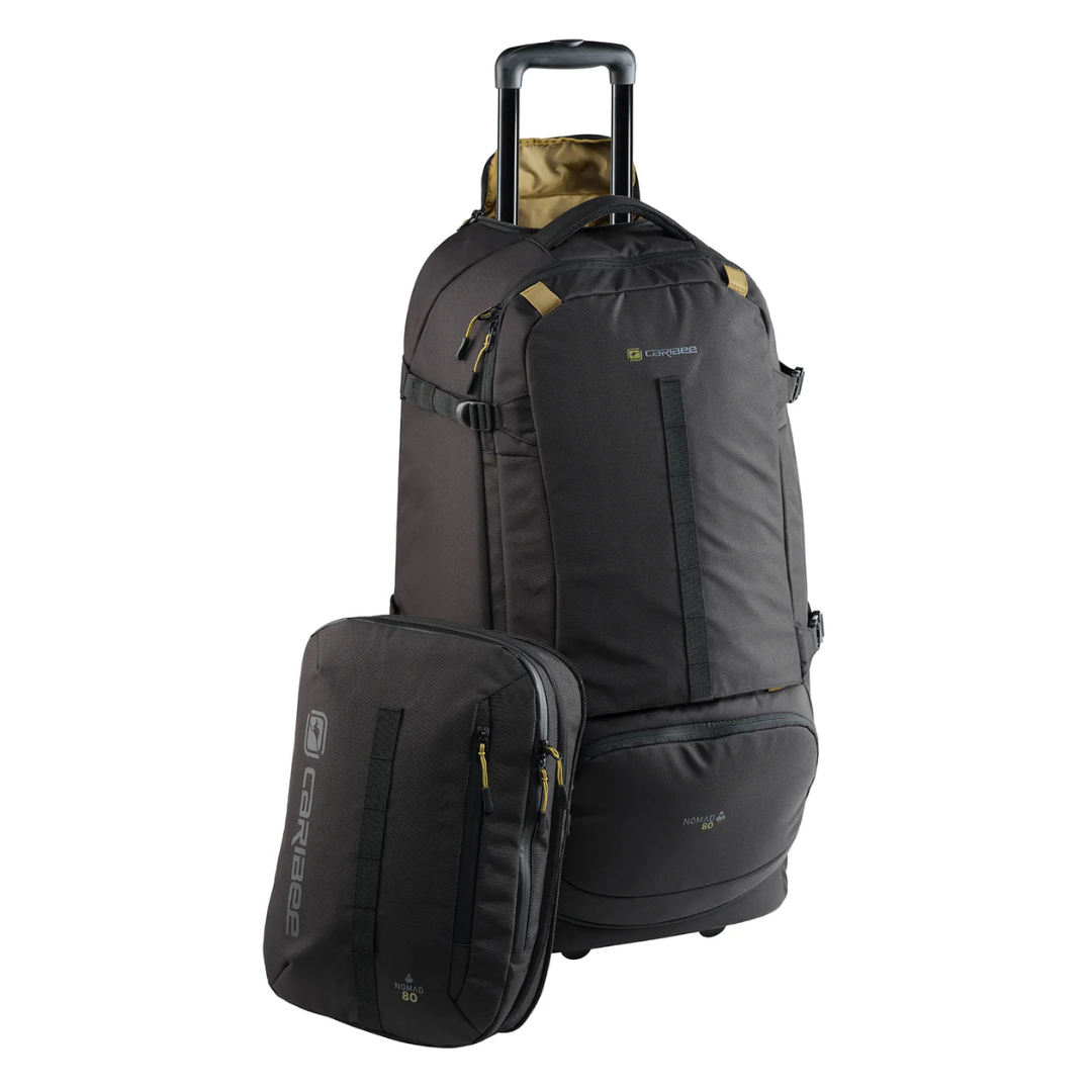Caribee Nomad 80 Hybrid Rpet Wheel Travel Backpack