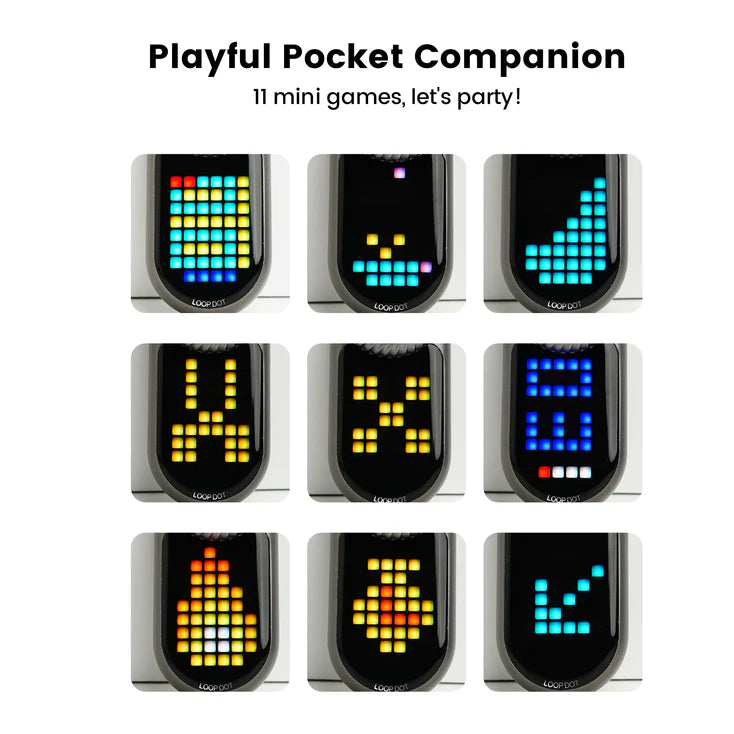 Loop gear LOOPDOT SK09 - Pixel Display EDC Flashlight With Fidget Dial