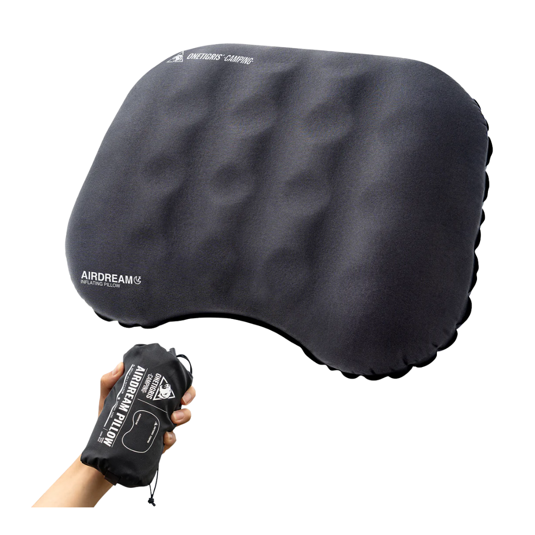 OneTigris Airdream Inflating Pillow -  Deep Gray