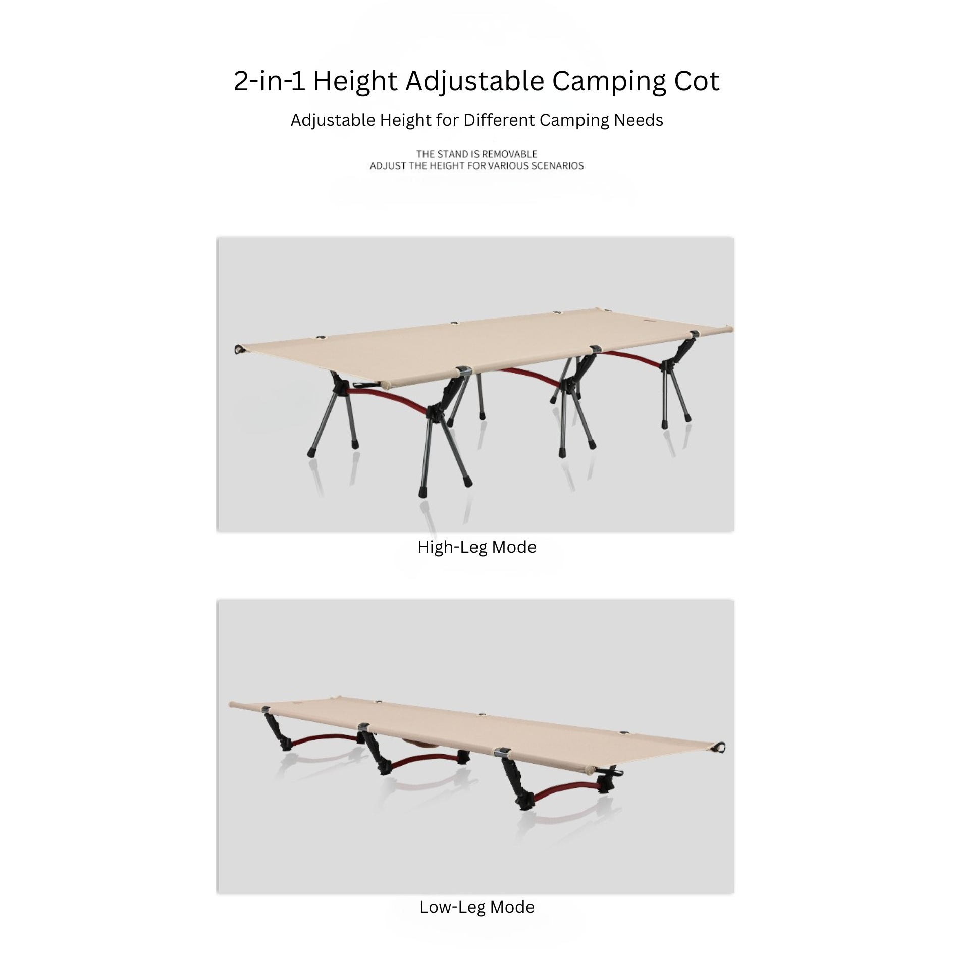 Soloman 2-Way Convertible Cot