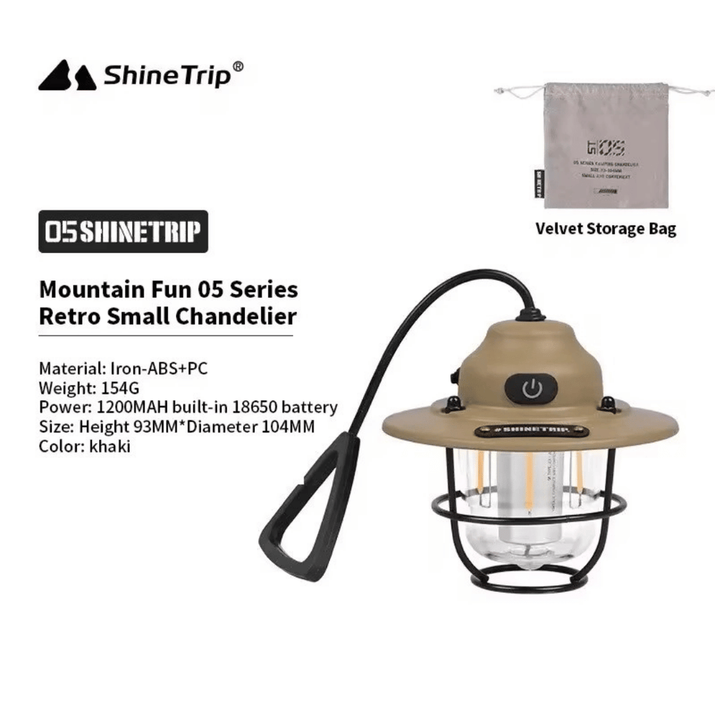 ShineTrip  05 Series Outdoor Camping Retro Small Chandelier Lantern