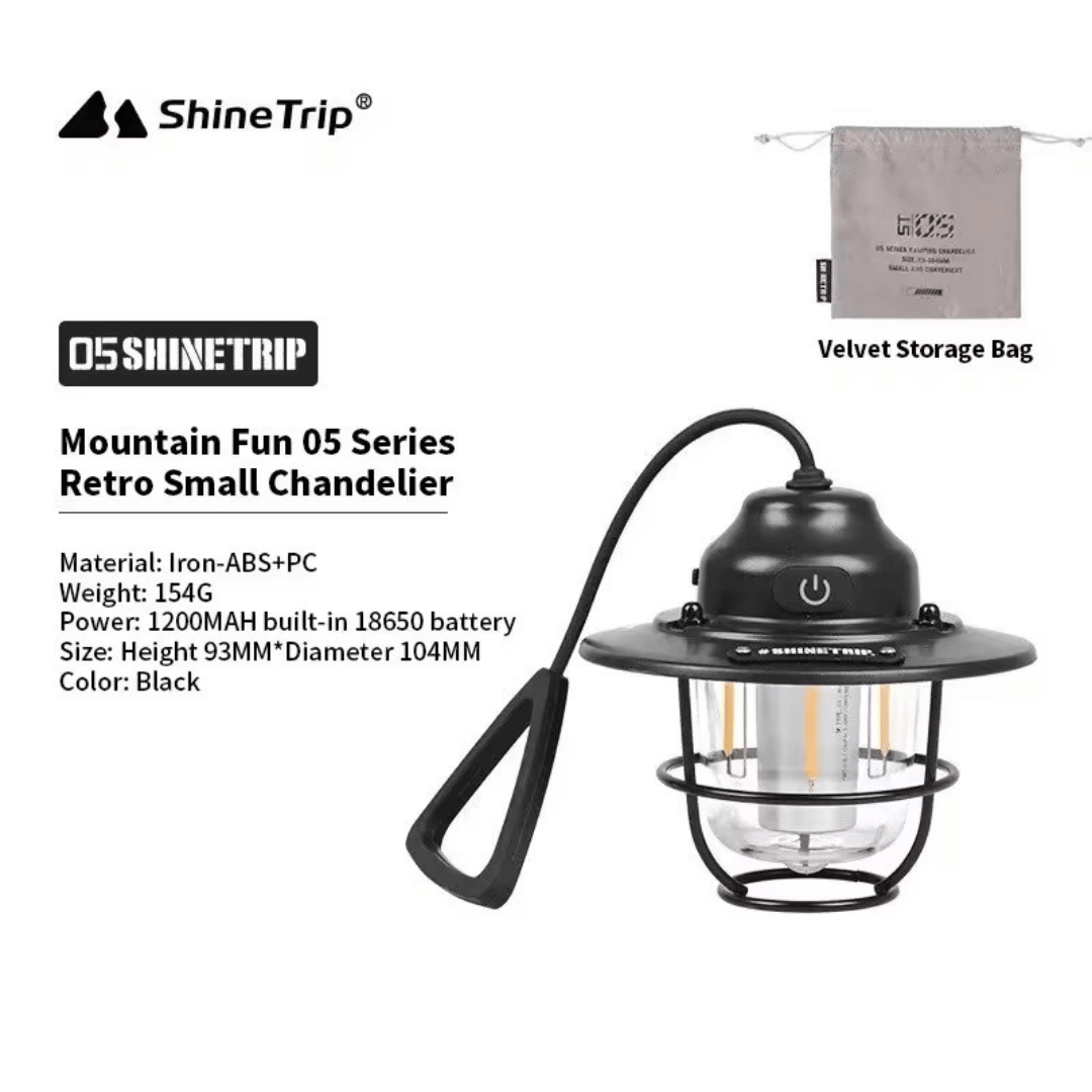 ShineTrip  05 Series Outdoor Camping Retro Small Chandelier Lamp