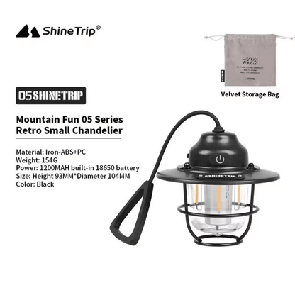 ShineTrip  05 Series Outdoor Camping Retro Small Chandelier Lamp