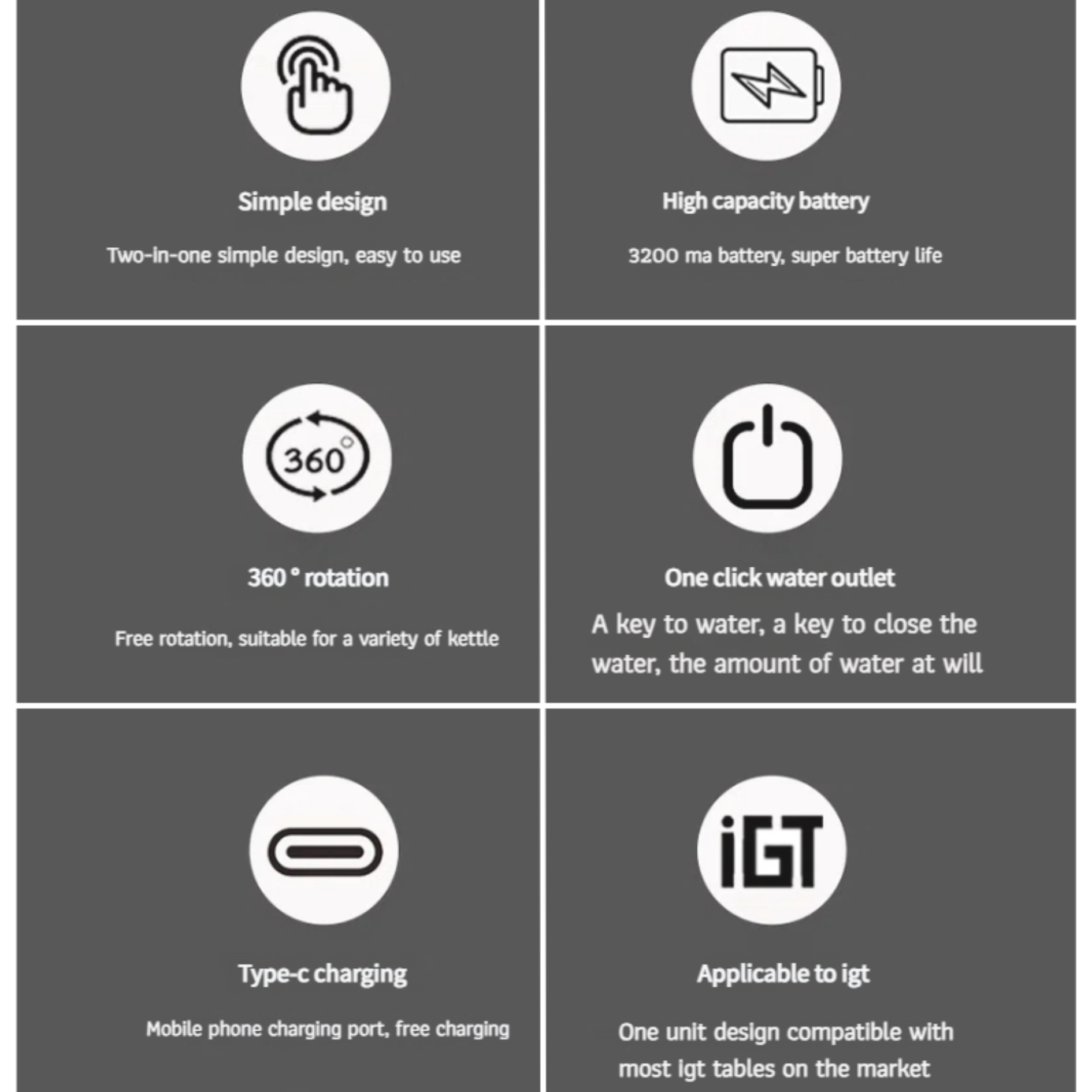 Soloman IGT Multi-Function Tea Tray