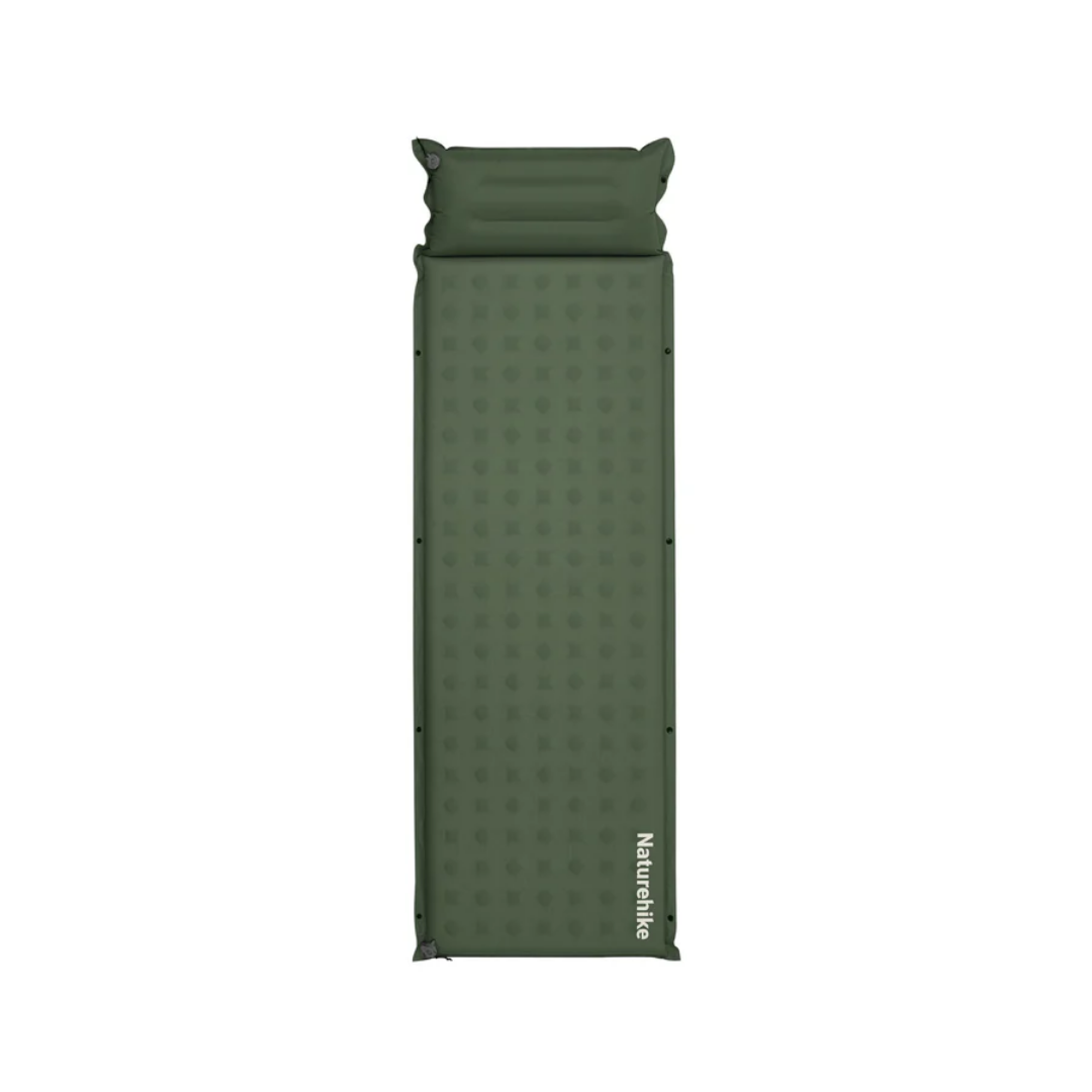 Naturehike D-Series R4.9 Automatic Inflatable Sleep Cushion 6cm with Pillow - Navy Green