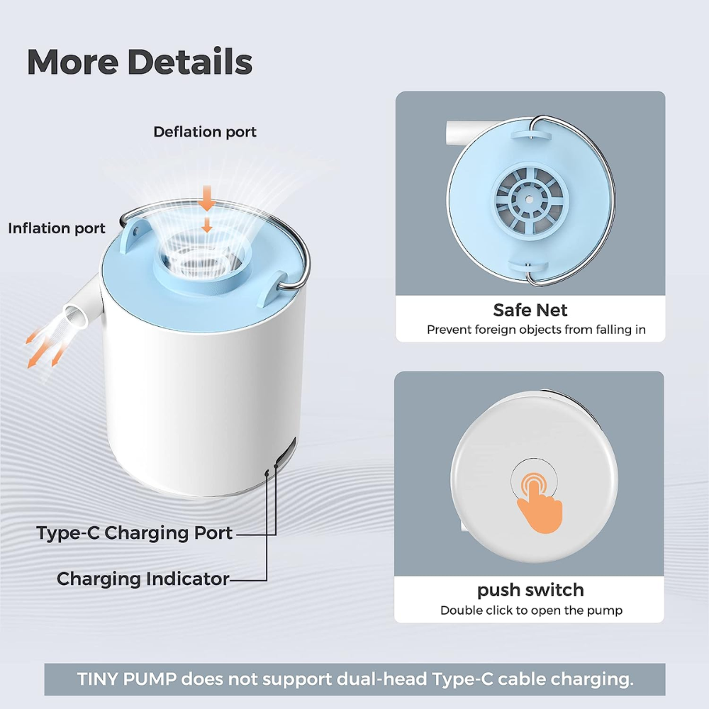 Flextail 3-in-1 Rechargeable Mini Air Tiny Pump