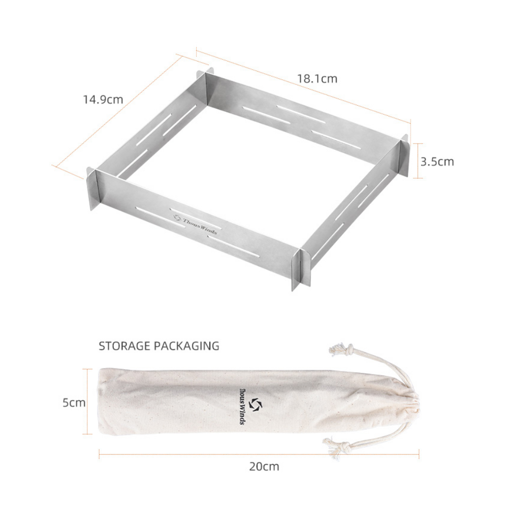 Thous Winds Kovea Cube Cassette Stove Stainless Steel Windscreen