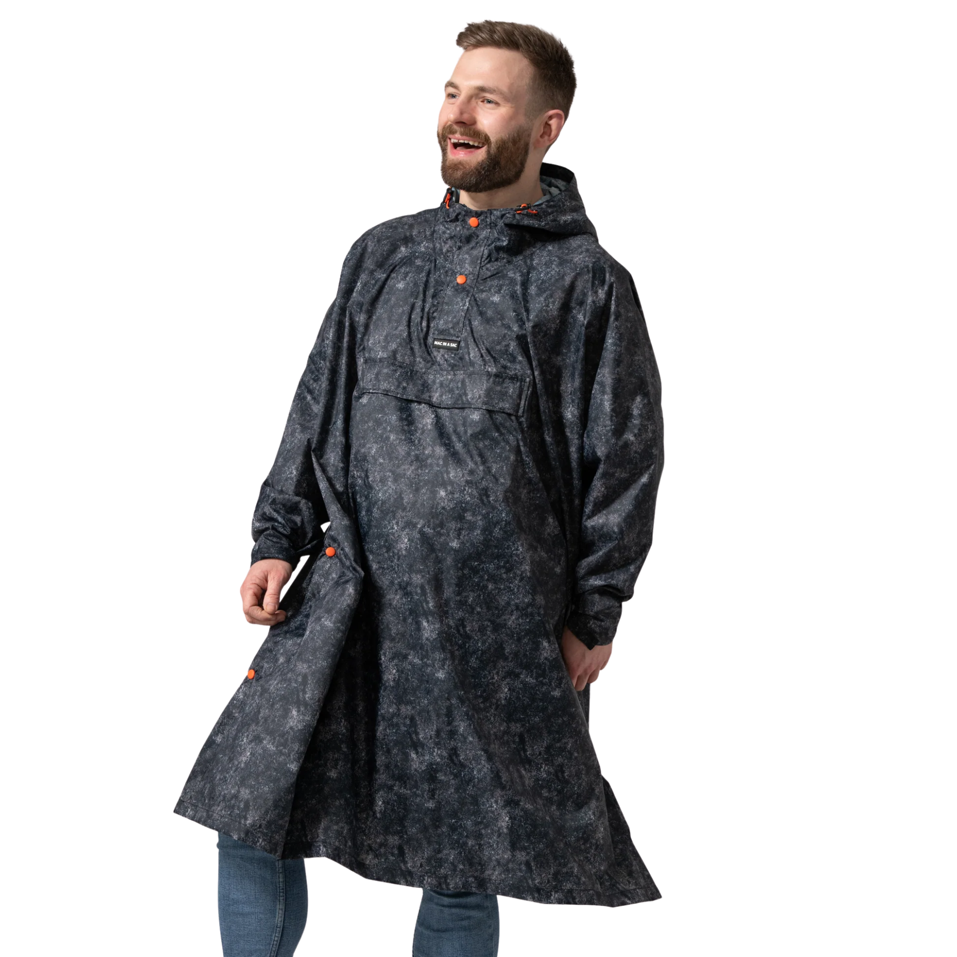 Mac In A Sac Festival Poncho Packable Waterproof Cape One Size