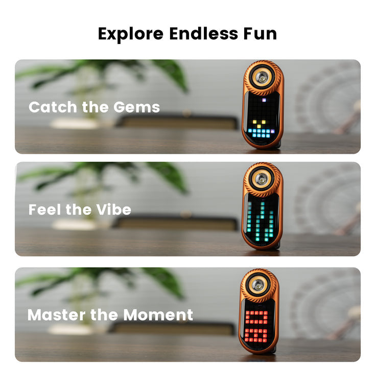 Loop gear LOOPDOT SK09 - Pixel Display EDC Flashlight With Fidget Dial