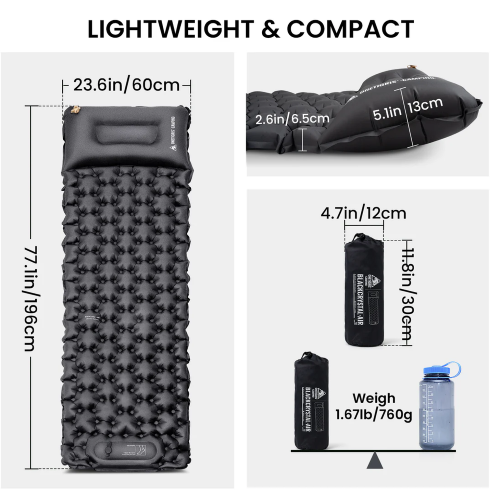 OneTigris Camping Blackcrystal Ultralight - Black