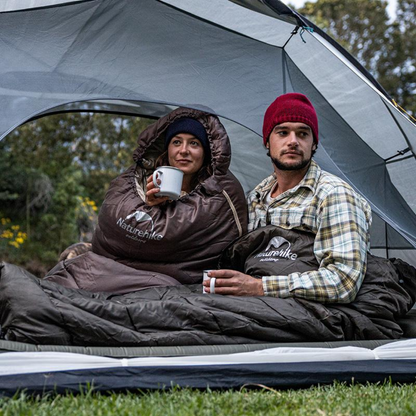 Naturehike U150 U Series Envelope Sleeping Bag with Hood - Grey