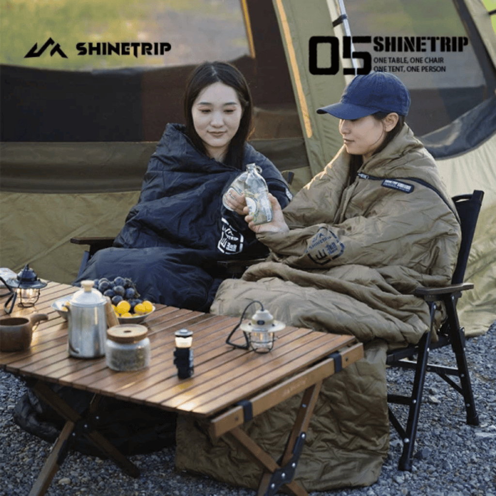 ShineTrip 05 Series Envelope Sleeping Bag – G200R Black