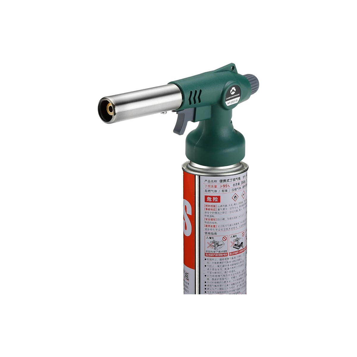 Campingmoon Butane Torch Head Lighter - Green