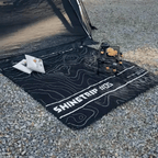 ShineTrip 05 Tactical Picnic Blanket  Contour Lines Large - Black