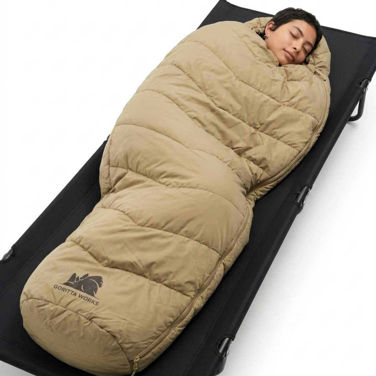 Goritta Works Warm & Cozy V-Shape Ergonomic Sleeping Bag - Coyote Tan