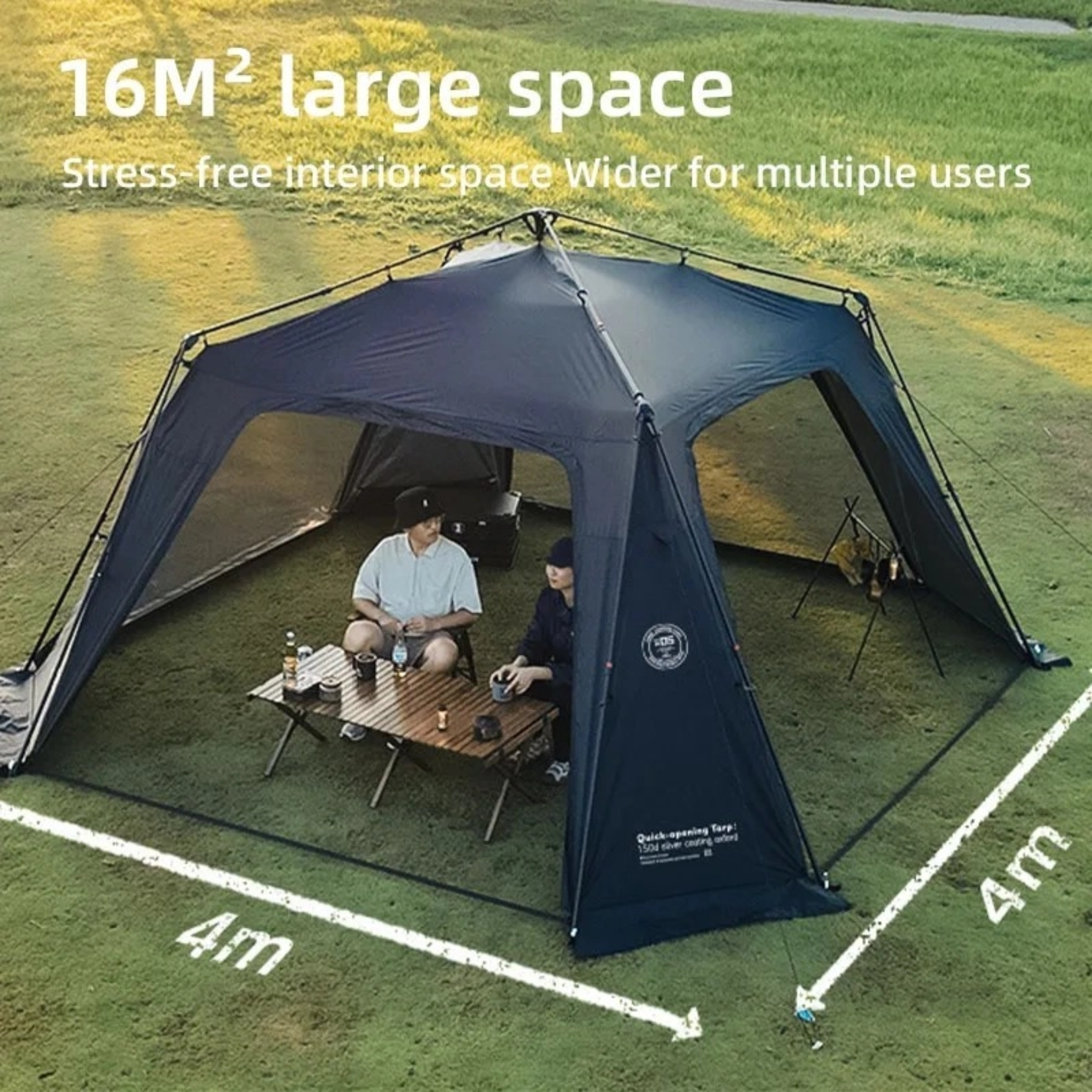 ShineTrip 05 Series Automatic Dome Canopy - Black