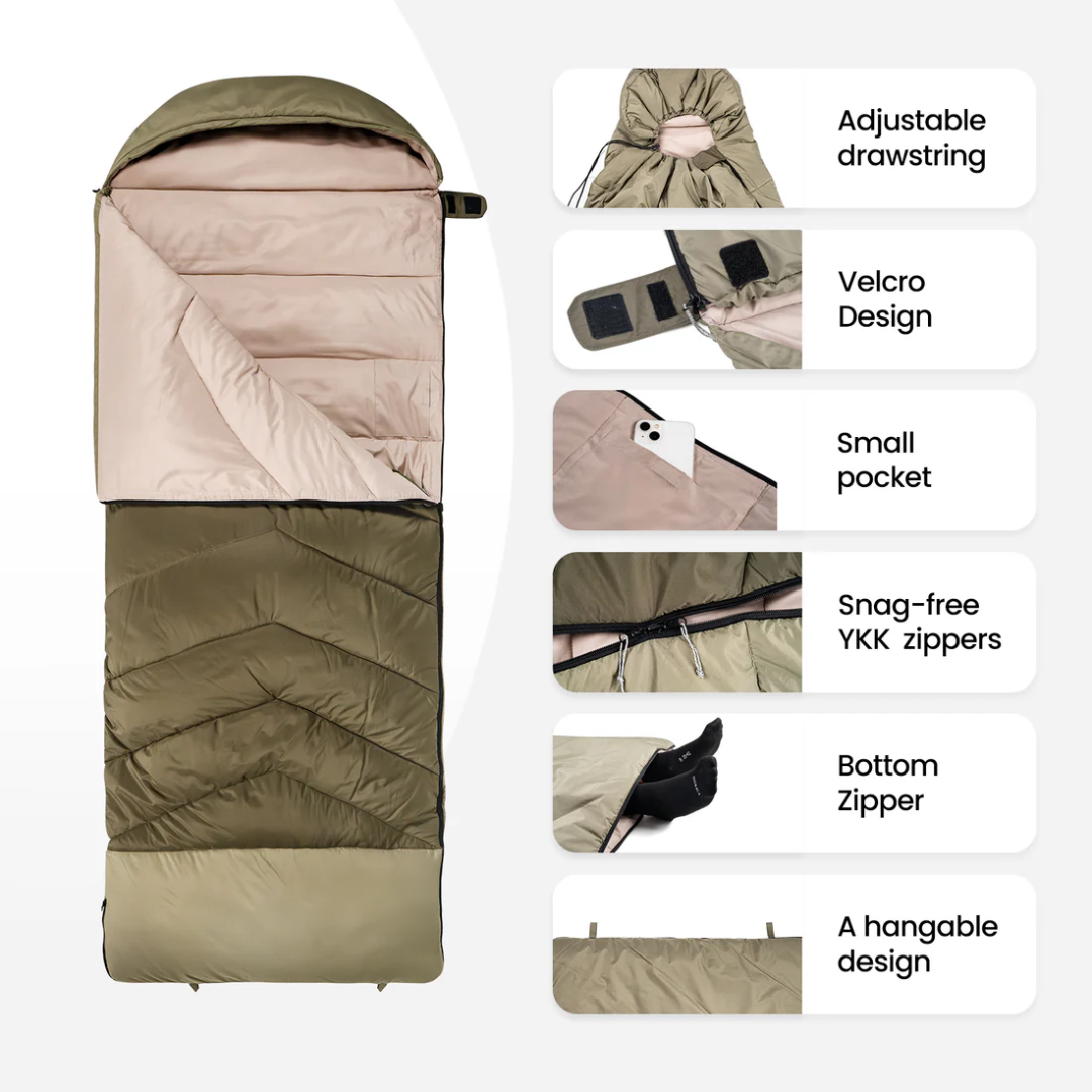OneTigris Trailnap Sleeping Bag - Od Green