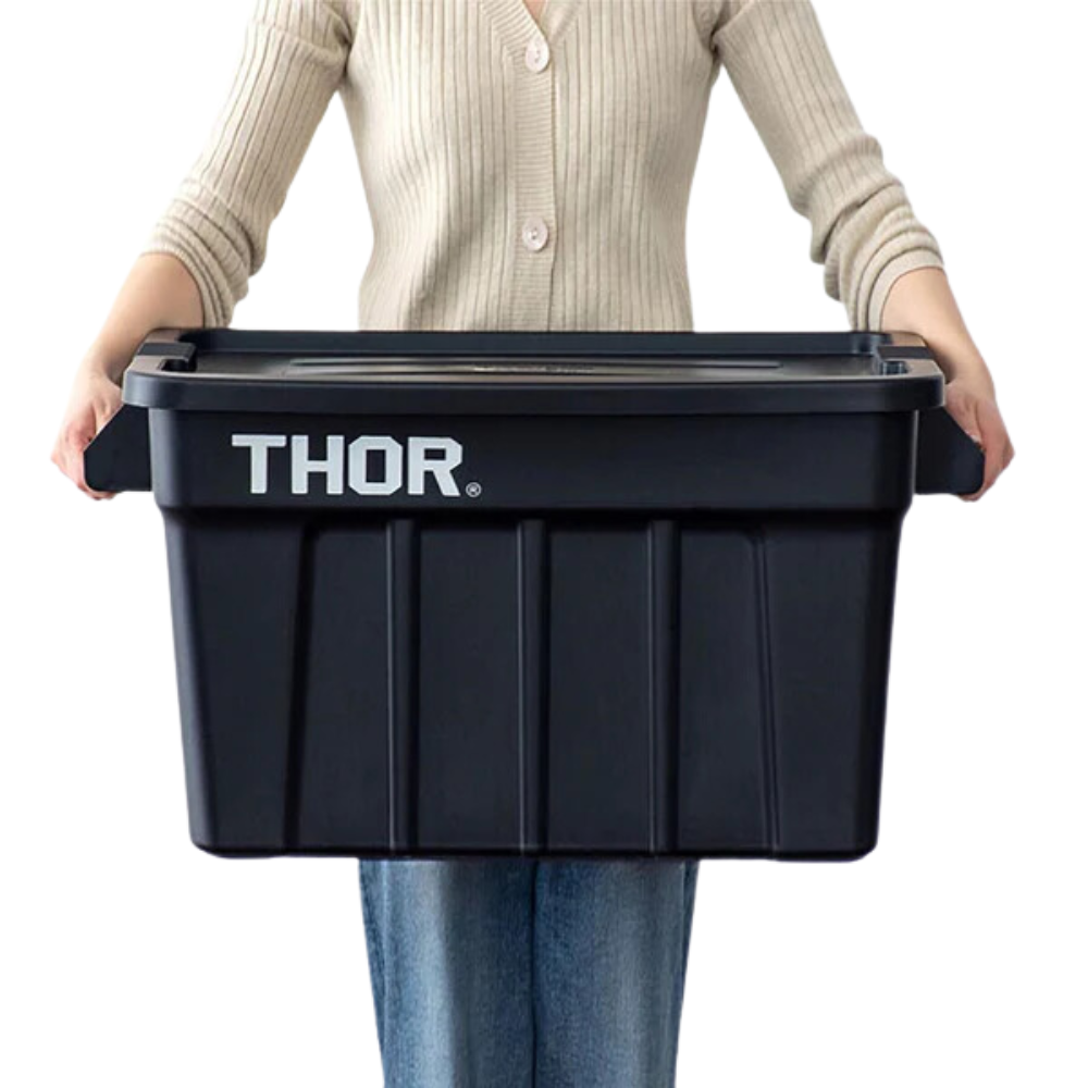 THOR Tote Box with Lid - 75L Large Capacity Storage Container