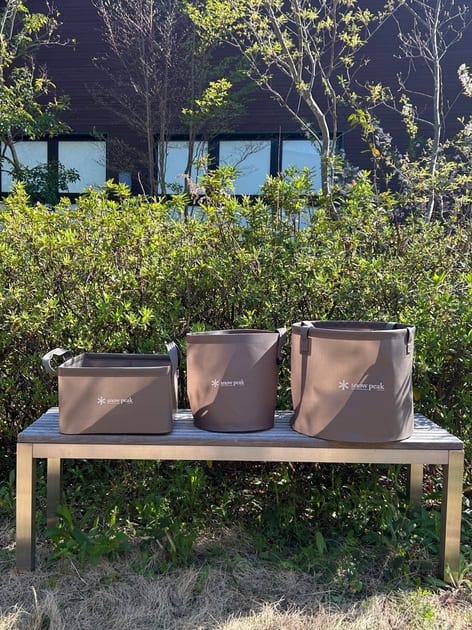 Snow Peak Soft Ractangle Bucket 14 Inch