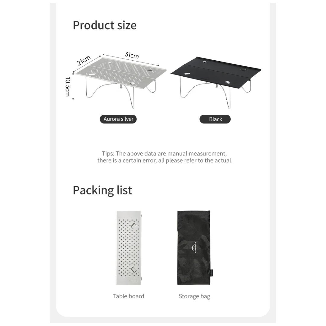 Naturehike Yamami X01 Portable Folding Table S/10