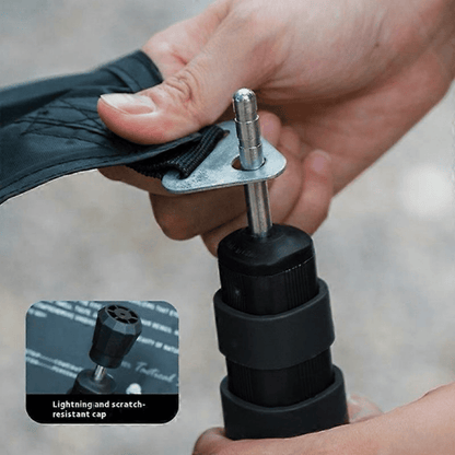 ShineTrip 05 Series Fully Retractable Canopy Pole 2.3m - Black