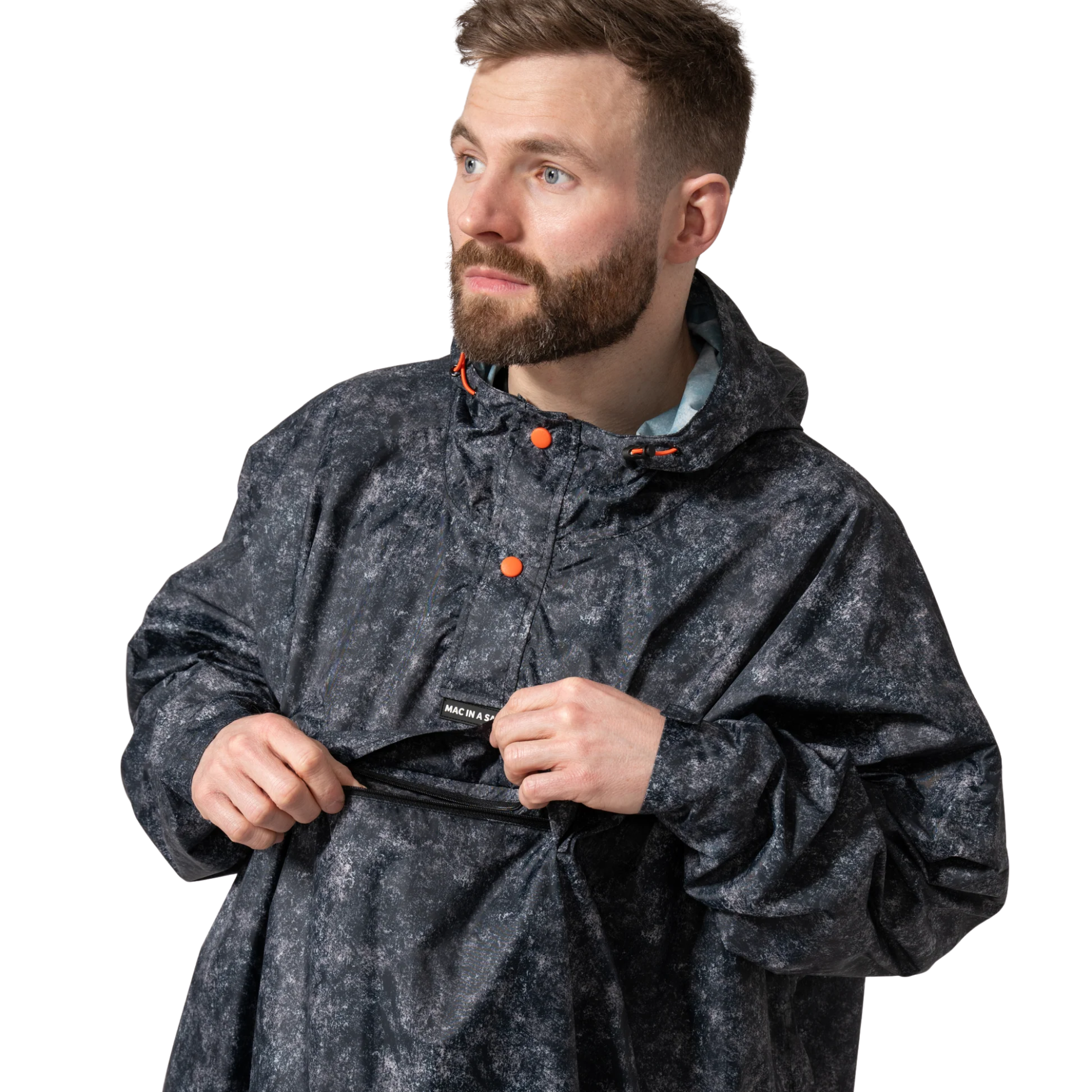 Mac In A Sac Festival Poncho Packable Waterproof Cape One Size
