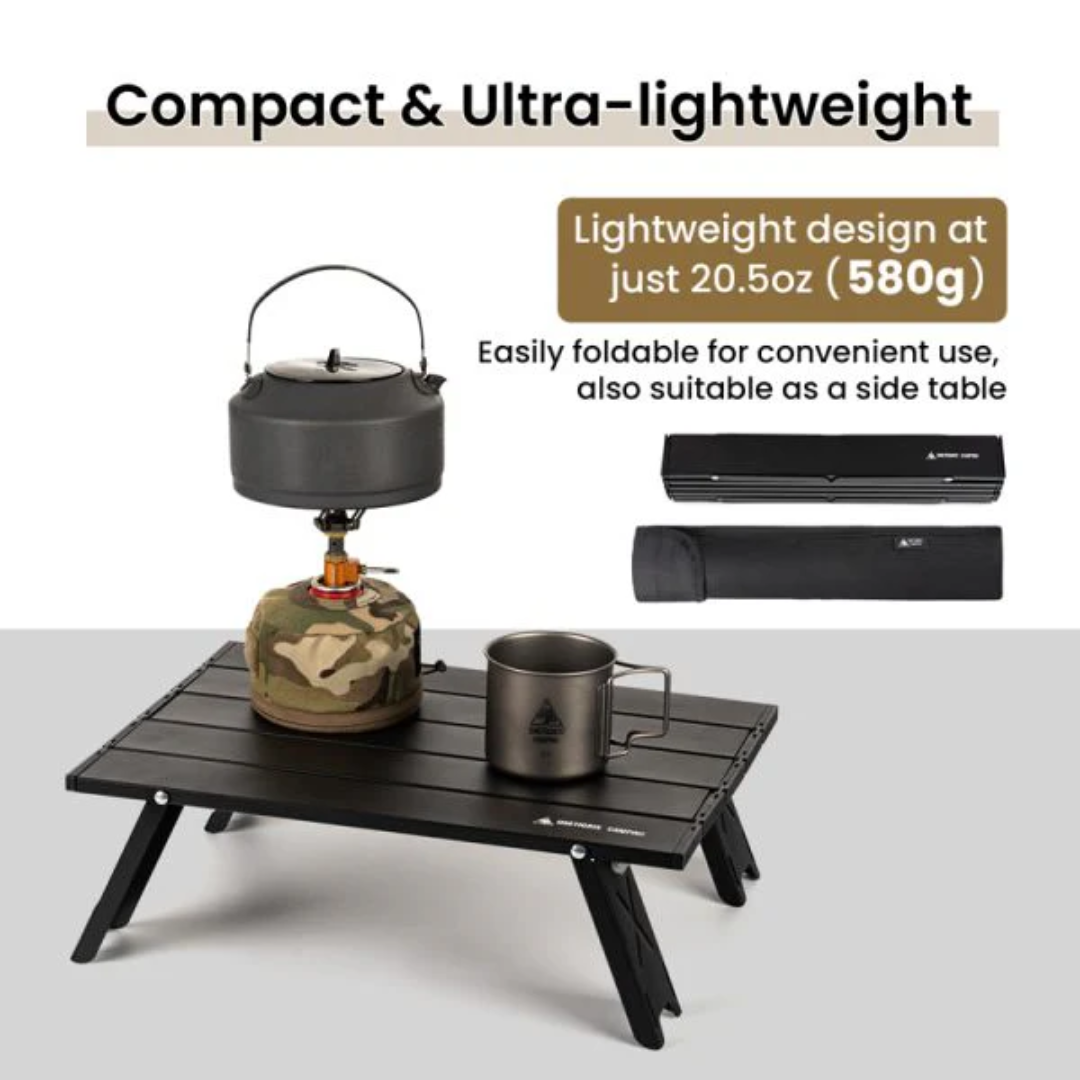 OneTigris Camp Backpacking Table - Black