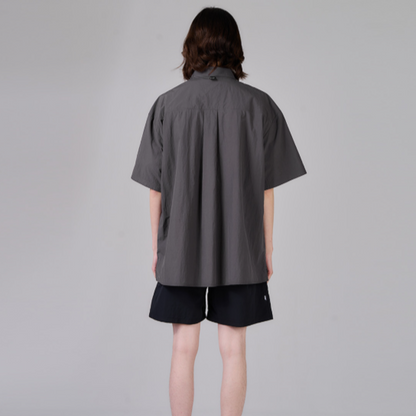 KZM Out Pocket Short-Sleeved Shirt - Charcoal