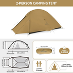 Naturehike Cloud Up Pro 2 Persons 20D Tent