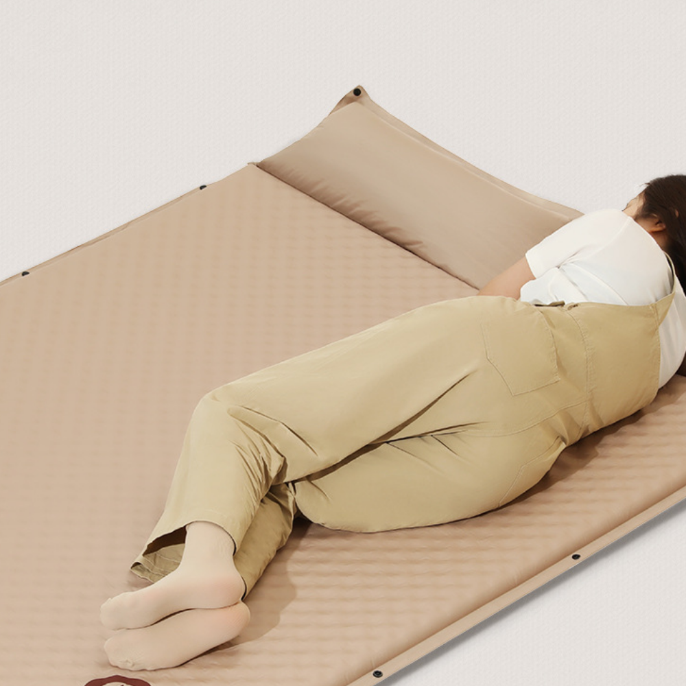CSTUR Camping Inflatable Bed - Tan