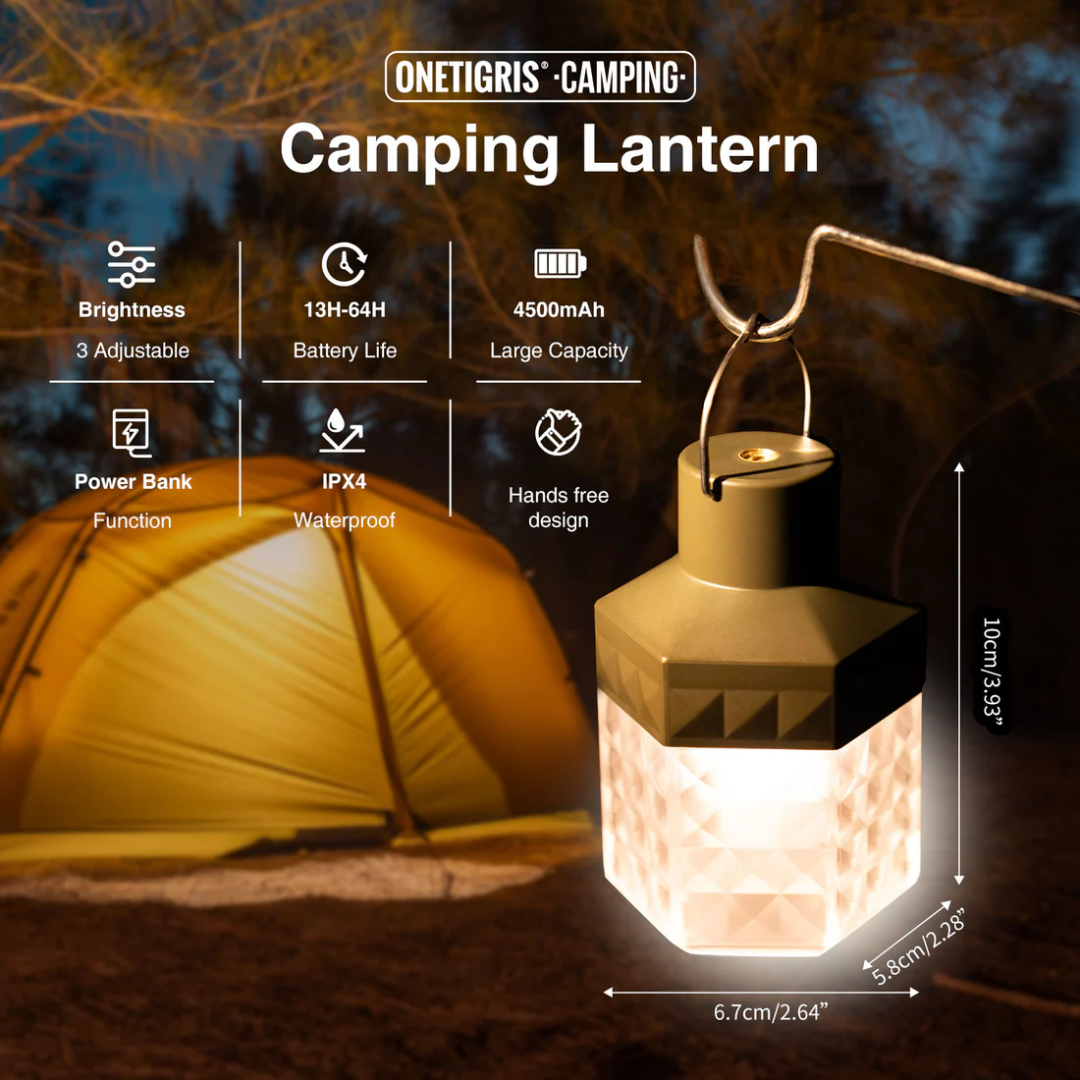 OneTigris LED Camping Lantern - Ranger Green