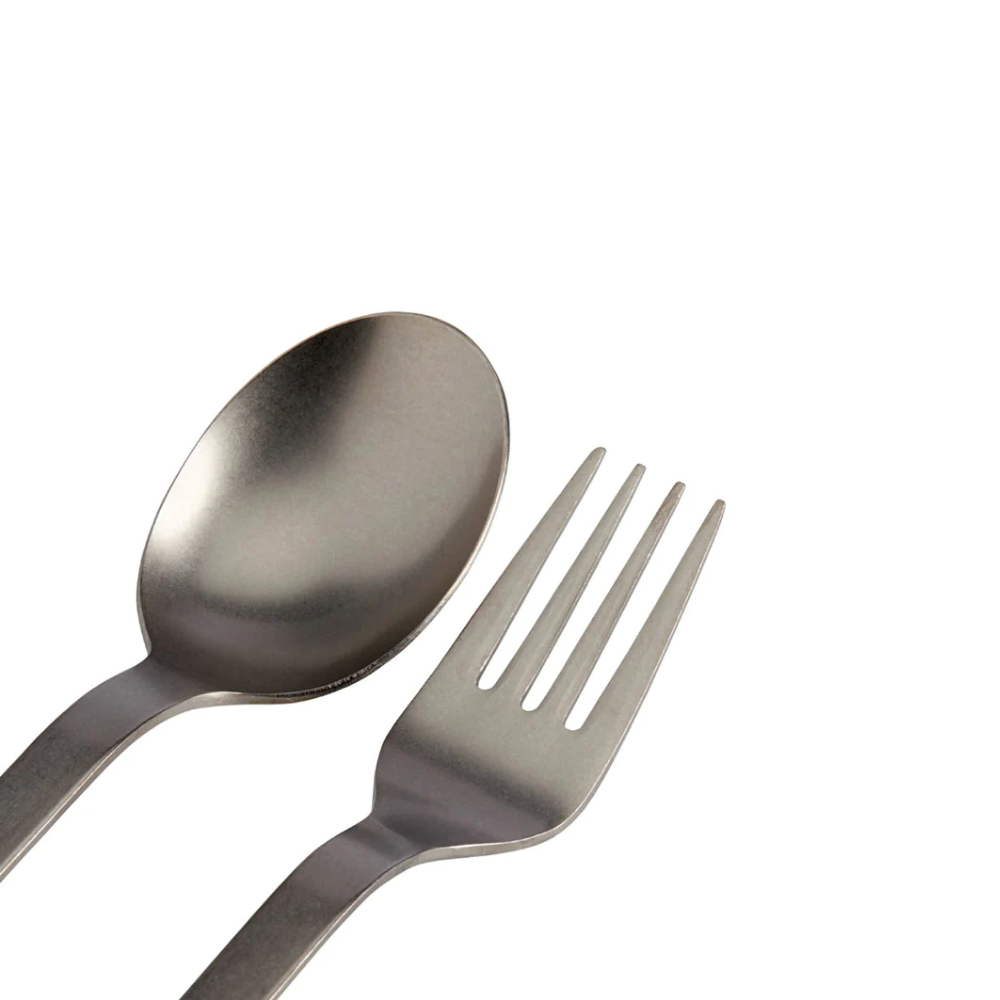 [Random Color] Snow Peak Titanium Fork & Spoon Set with Casing