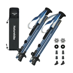 Naturehike Gale Pro Aluminum Five-Section Adjustable Folding Trekking Pole - 115-135cm (2pcs)