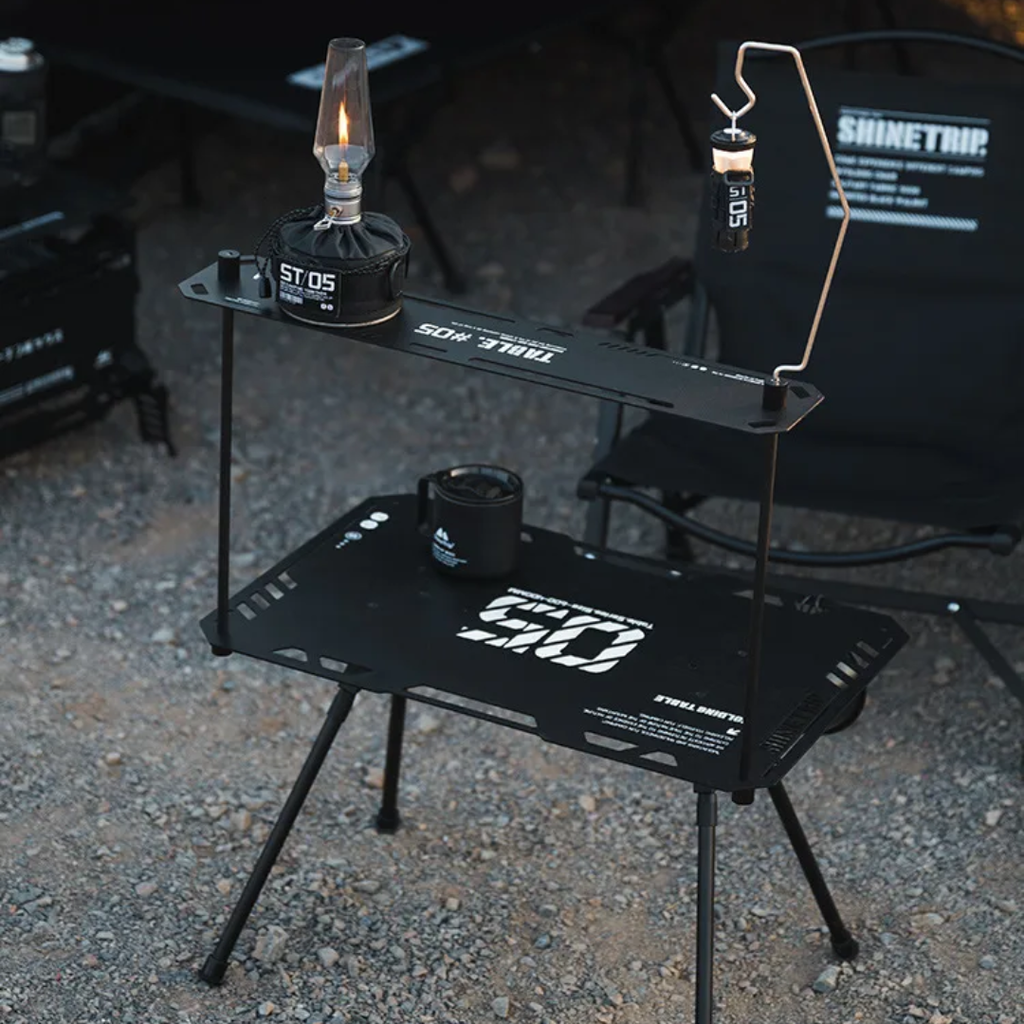 ShineTrip 05 1-Unit Tactical Side Table - Black