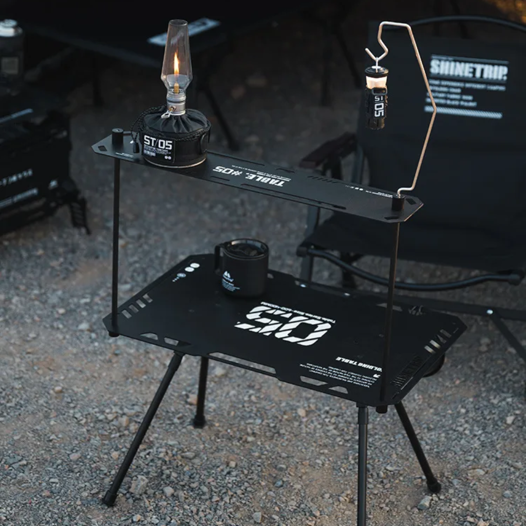ShineTrip 05 1-Unit Tactical Side Table - Black