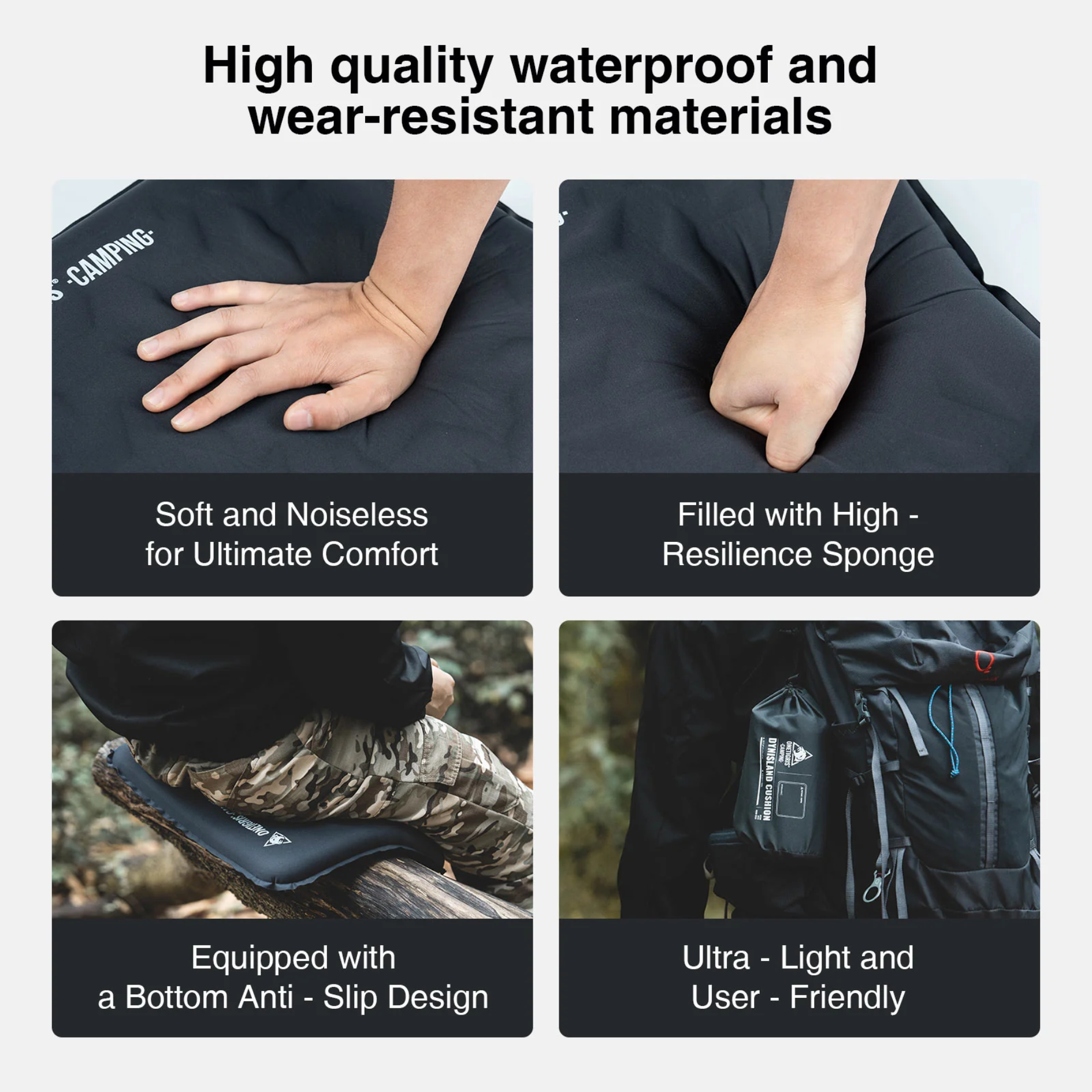 OneTigris Dynisland Self-Inflating Seat Cushion