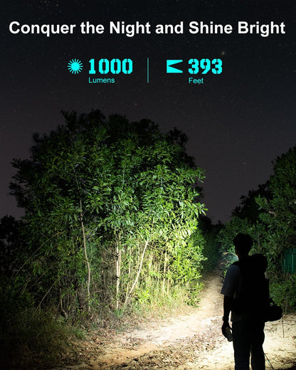 Loop Gear  SK03 Aluminum Grey LED Flashlight 1000Lumens 120 Meters