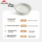 Naturehike Ceramic Non-Stick Pot Set 3-6 People