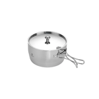 Campingmoon Three-Layer Steel Small Saucepan Pot