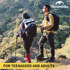 Naturehike Gale Pro Aluminum Five-Section Adjustable Folding Trekking Pole - 115-135cm (2pcs)