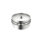 Campingmoon Three-Layer Steel Small Saucepan Pot