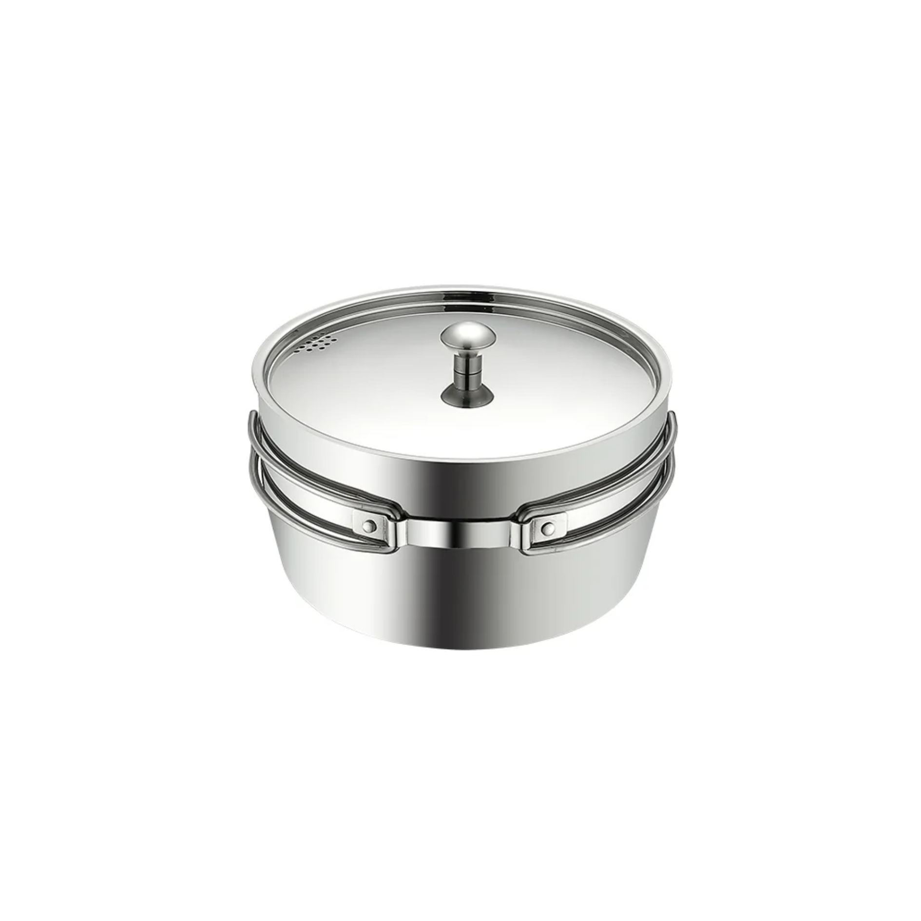 Campingmoon Three-Layer Steel Small Saucepan Pot